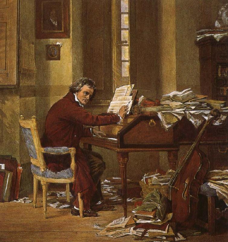 A 19th century artists created the impression that Beethoven County, robert schumann